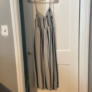 Multi Color cropped jumpsuit.